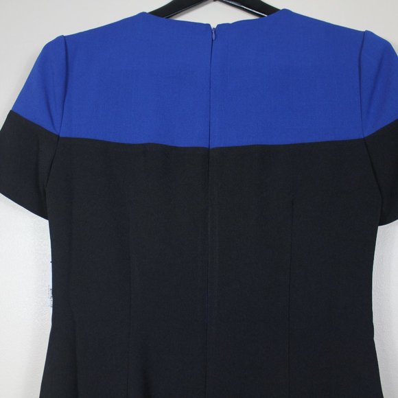 Maggy London Carly Midi Black Blue Dress 4 NWT - Picture 5 of 5